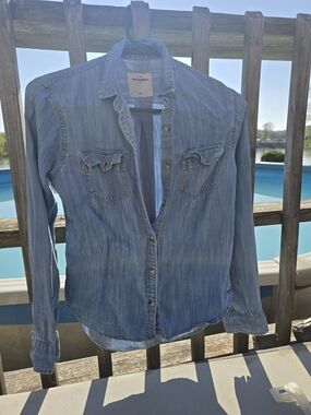 Abercrombie & Fitch Light Blue Denim Shirt
